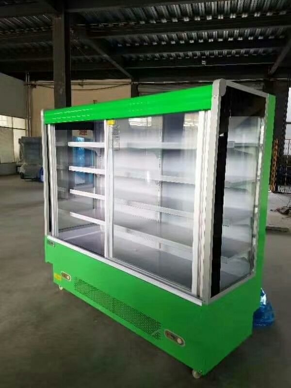 도어 커튼 상자 2로 상업적인 슈퍼마켓 과일 판매점 야채 판매점 보존 디스플레이