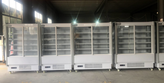 도어 커튼 상자 3으로 상업적인 슈퍼마켓 과일 판매점 야채 판매점 보존 디스플레이