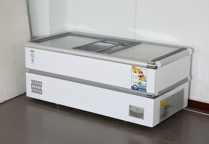 2를 프시-키핑과 동결하는 냉장고 디스플레이 캐비넷 상업적 대용량 수평선상 냉장고