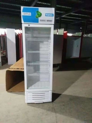 Beverage Glass Door Display Cabinet Gold Series Vertical Refrigerated