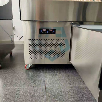 220V Glass Door Chest Freezer R134A Or R290A Painted Steel