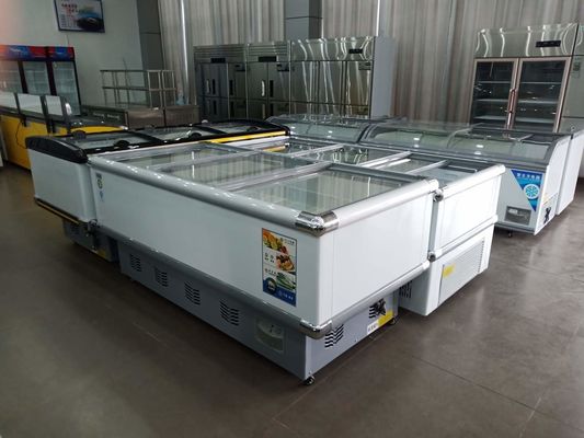 Double Door Chicken Meat Display Chiller Air Cooling