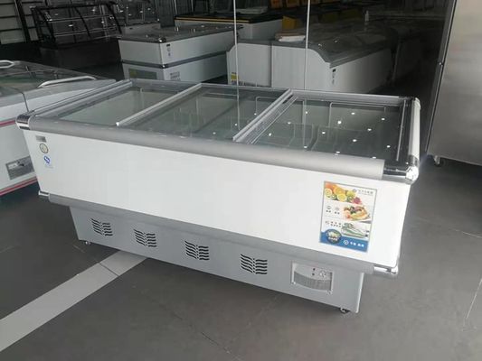 Double Door Chicken Meat Display Chiller Air Cooling