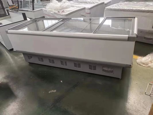 Double Door Chicken Meat Display Chiller Air Cooling