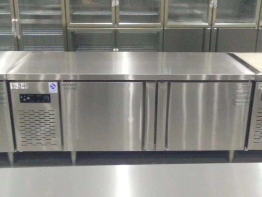 1.5m 1.8m Stainless Steel Pizza Table R134A 1800x800x800mm