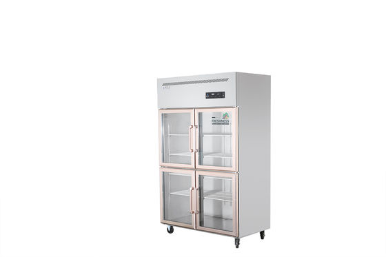 Glass Door Upright Stainless Steel Freezers Commercial Restaurant