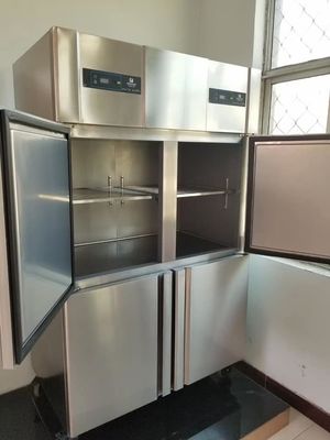 Four Door Stainless Steel Freezers 220V 32 Cubic Foot