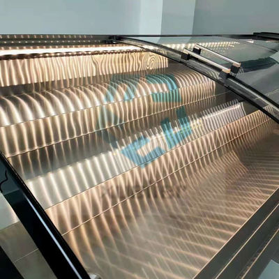 SS304 Glass Door Chest Freezer Direct Cooling Supermarket