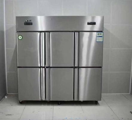 Restaurant 6 Door Commercial Stainless Steel Refrigerator Freezer 1800x700x1960mm