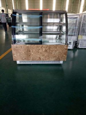 Supermarket Acrylic Cake Display Cabinet Commercial Stainless Steel