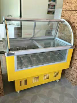 Haagen-Dazs Style Ice Cream Refrigerated Display Cabinet Direct Cooling Freezer