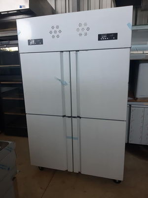 Kitchen Commercial Vertical Freezer Four Doors Full Body Stainless Steel