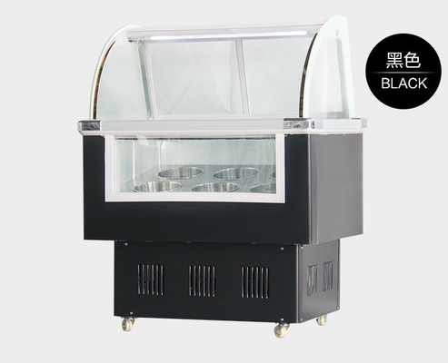 Ice Cream Refrigerated Display Cabinet Commercial Direct Cooling
