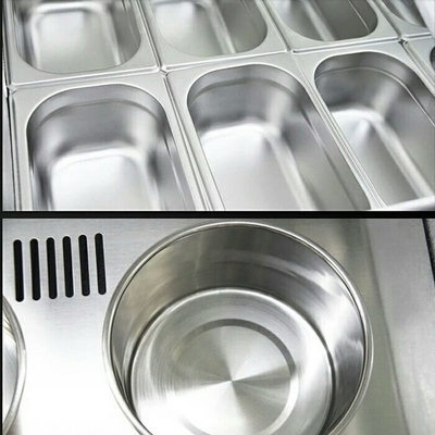 Ice Cream Refrigerated Display Cabinet Commercial Direct Cooling