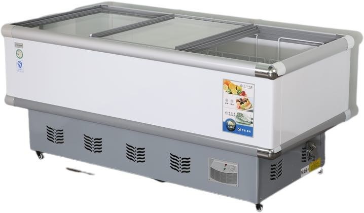 Double Door Chicken Meat Display Chiller Air Cooling
